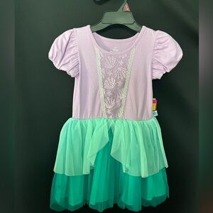 Purple and Green Dress